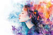 make a watercolor illustration