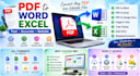 convert PDF to world and excel manually