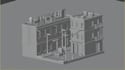 create a stylized 3d isometric room or environment in blender