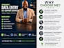 do accurate data entry, excel, web research,