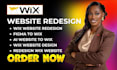 do expert modern wix website redesign, wix website revamp, verified