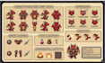 2d pixel art reference sheet and pixel character reference sheet