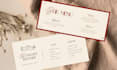 design elegent and luxury wedding stationery