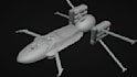 create realistic game 3d spaceship models with pbr texture