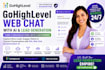 set up ghl web chat, conversation ai,  website lead generation chat