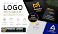 design unique geometric logo maker