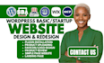 create basic website, wordpress website, startup website, small business website