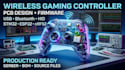 design wireless gaming controller pcb and embedded firmware