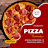 design pizza poster and restaurant flyer