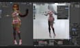 model and rig 3d anime vtuber, gmod avatar with full rigging and dynamic physics