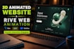 design 3d animated website and rive web animation