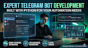 develop a custom telegram bot using python