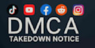 a file dmca takedown notices and remove copyrighted content