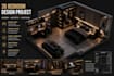 create a modern gaming bedroom design with ai