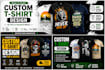 create custom t shirt design for print on demand, merch