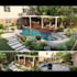 do backyard landscape design, frontyard, pool, patio, garden