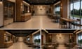 create custom restaurant design, and 3d renderings