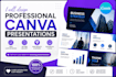 design professional canva presentations