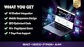 create an ai powered website with a custom chatbot