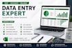data cleaning, data entry, csv, dashboard creation