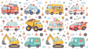 create seamless cartoon vehicle pattern designs