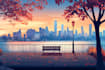 create vector landscape illustrations and posters