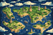 map illustration vector illustration vector map