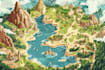 draw vector map and illustration