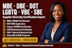 do mbe dbe dot certification lgbtq vbe state sbe