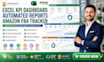 build professional excel KPI dashboard design, amazon fba spreadsheet tracker