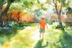 draw a watercolor illustration
