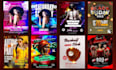 design a professional print ready flyer, event poster fast