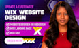 update wix website design wix website redesign customize wix website update wix