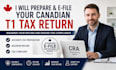 professionally prepare and e file your canada t1 tax return for maximum refund