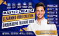 build online course video creation educational training video training material