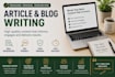 write articles and blog posts in english