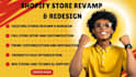 do shopify store redesign, revamp and design