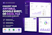 create professional glide webapp with airtable, excel, google sheet integration