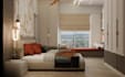 architectural 3d rendering and bedroom interior design and