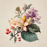 draw an animal and botanical illustration