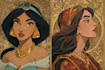 do cute disney cartoon portrait