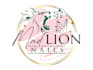 design a bold and powerful lion logo