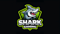 make a high quality angry shark mascot logo with new concept