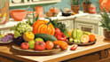 create food illustration in my style