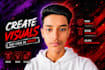 design professional social media posts and thumbnails