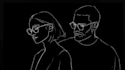 create custom black and white line art illustration