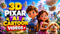 create 3d pixar style ai cartoon videos