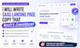 write design saas landing page copy boosts conversions