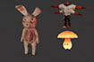 3d modelling sculpting  character design stylized