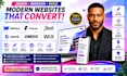 build redesign webflow framer showit carrd jimdo wix landing page website design